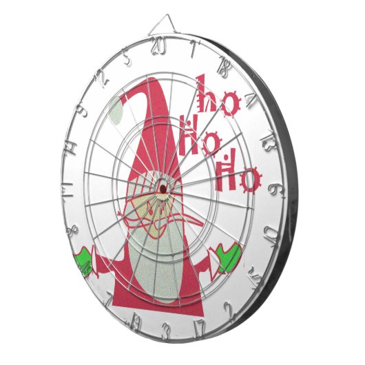prettige feestdagen Ho Ho Merry Kerstmis Dartbord (Voorkant Rechts)