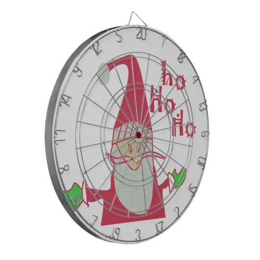 prettige feestdagen Ho Ho Merry Kerstmis Dartbord (Voorkant Links)
