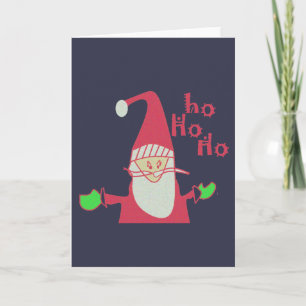 prettige feestdagen Ho Ho Merry Kerstmis Kaart