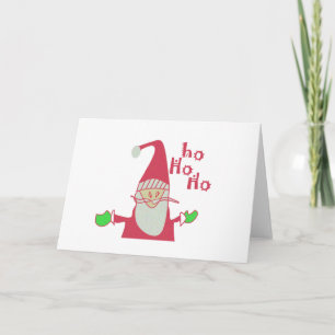 prettige feestdagen Ho Ho Merry Kerstmis Kaart