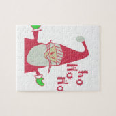 prettige feestdagen Ho Ho Merry Kerstmis Legpuzzel (Horizontaal)