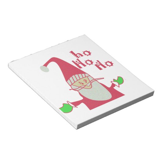 prettige feestdagen Ho Ho Merry Kerstmis Notitieblok (Schuin)