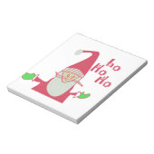 prettige feestdagen Ho Ho Merry Kerstmis Notitieblok (Linkerzijde)