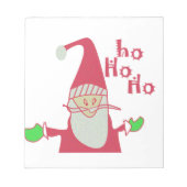 prettige feestdagen Ho Ho Merry Kerstmis Notitieblok (Voorkant)