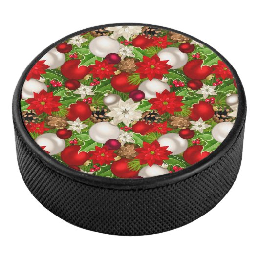 prettige feestdagen hockey puck (3/4)
