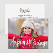 Prettige feestdagen HOE Kerstkaart te beletteren Briefkaart (Voorkant / Achterkant)