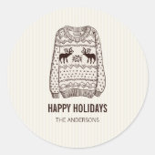 prettige feestdagen Holiday Essentials Sticker (Voorkant)