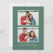 Prettige feestdagen Holly en Evergreen Feestdagenkaart (Achterkant)