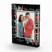 Prettige feestdagen Holly en Evergreen Fotoblokken (Rechts)