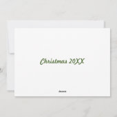 Prettige feestdagen Holly Foto Kerst Kaart (Achterkant)