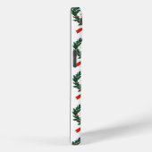 Prettige feestdagen Holly Kerstkrans Case-Mate iPhone Case (Achterkant / Rechts)