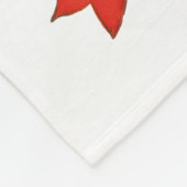 Prettige feestdagen Holly Kerstkrans Fleece Deken (Hoek)