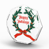 Prettige feestdagen  Holly Kerstkrans Fotoblokken (Rechts)