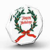 Prettige feestdagen  Holly Kerstkrans Fotoblokken (Links)