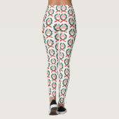 Prettige feestdagen  Holly Kerstkrans Leggings (Achterkant)