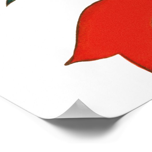 Prettige feestdagen  Holly Kerstkrans Poster (Hoek)