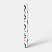 Prettige feestdagen Holly Kerstkrans Samsung Galaxy Hoesje (Linkerkant)