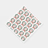 Prettige feestdagen  Holly Kerstkrans Servet (Hoek)