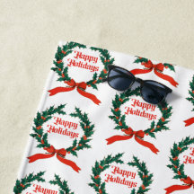 Prettige feestdagen  Holly Kerstkrans