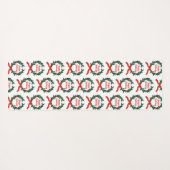 Prettige feestdagen  Holly Kerstkrans Yogamat (Achterkant (horizontaal))