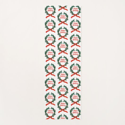 Prettige feestdagen  Holly Kerstkrans Yogamat (Voorkant)