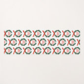 Prettige feestdagen  Holly Kerstkrans Yogamat (Voorkant (horizontaal))