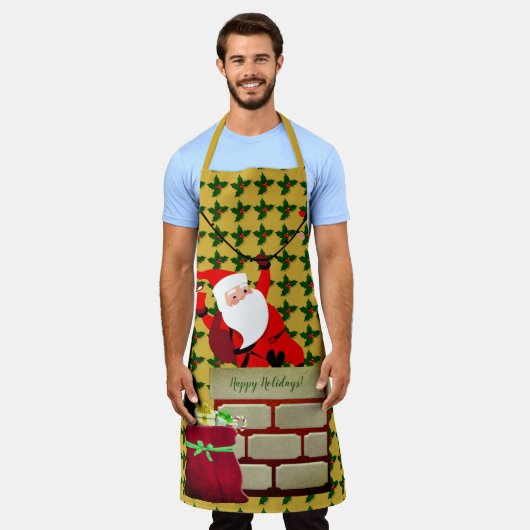 Prettige feestdagen Holly Schort (Gedragen)