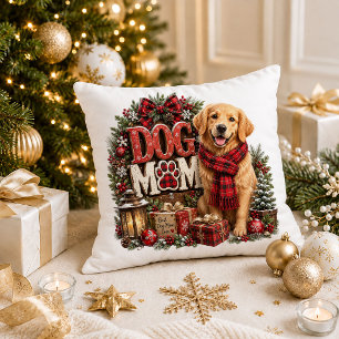 Prettige Feestdagen Hond Moeder Kerst Accent Kusse Kussen