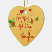 prettige feestdagen Honeybee Heart Ornament (Links)