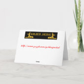 Prettige feestdagen Honingbij Kaart (Achterkant)