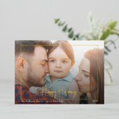 prettige feestdagen Horizontale scriptafbeelding G (Staand Voorkant)