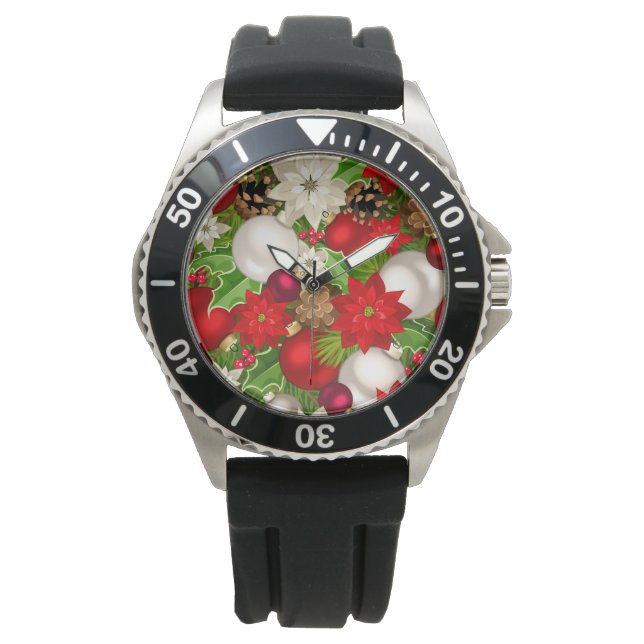 prettige feestdagen horloge (Voorkant)