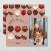 Prettige feestdagen Hot Chocolate Bomb Feestdagenkaart (Voorkant / Achterkant)