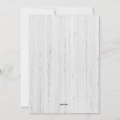Prettige feestdagen Houten plank Kerstkaart (Achterkant)