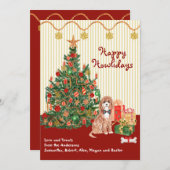 prettige feestdagen Howliday Cavapoo-Cadeaus (Voorkant / Achterkant)