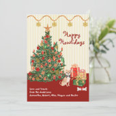 prettige feestdagen Howliday Chihuahua Cadeaus (Staand voorkant)