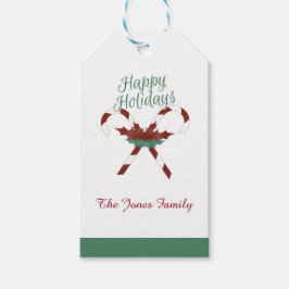  Prettige feestdagen IDetiket voor Label Cadeaulabel