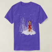 PRETTIGE FEESTDAGEN IERSE TERRIER Hond Kerstmis T-shirt (Design voorkant)
