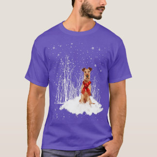 PRETTIGE FEESTDAGEN IERSE TERRIER Hond Kerstmis T-shirt