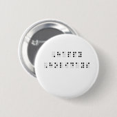 prettige feestdagen in braille ronde button 5,7 cm (Voorkant /achterkant)