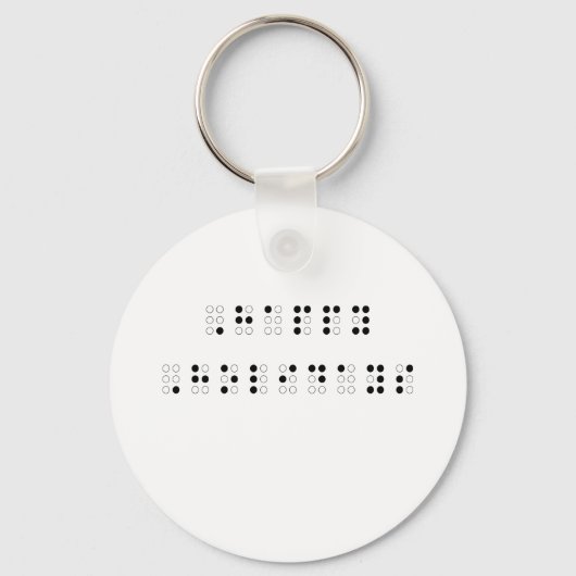 prettige feestdagen in braille sleutelhanger (Voorkant)