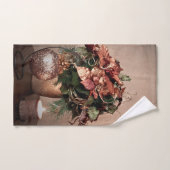 prettige feestdagen in Bronze Bad Handdoek (Handdoek)