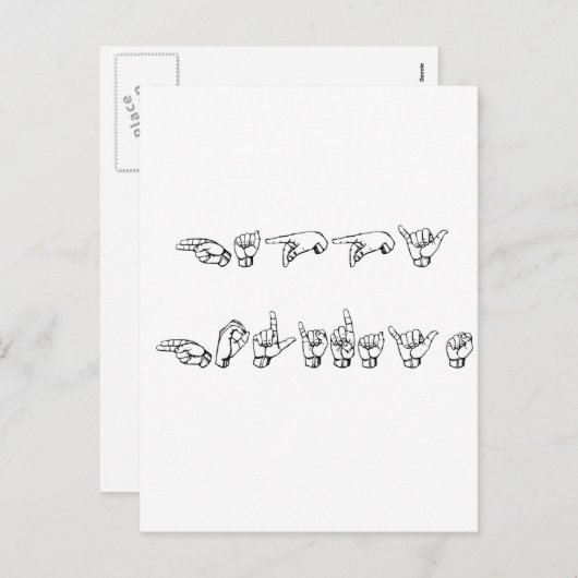 Prettige feestdagen In gebarentaal (Voorkant / Achterkant)