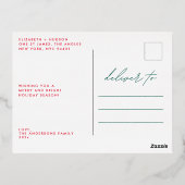 PRETTIGE FEESTDAGEN In goud Kerstfoto (Achterkant)