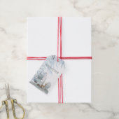 prettige feestdagen in het bos cadeaulabel (Met Touw)