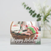 prettige feestdagen in het Briefkaart van de Foto  (Staand voorkant)