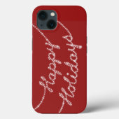 prettige feestdagen in het geval van de Lichten va Case-Mate iPhone Case (Achterkant)