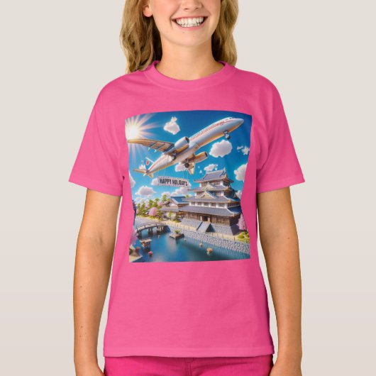 Prettige feestdagen In Japan! van Natasha Us T-shirt (Voorkant)