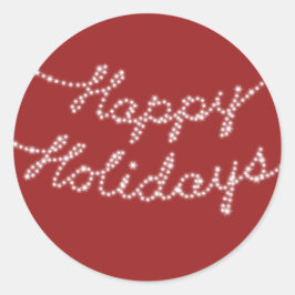 Prettige feestdagen in Twinkle Lights Sticker