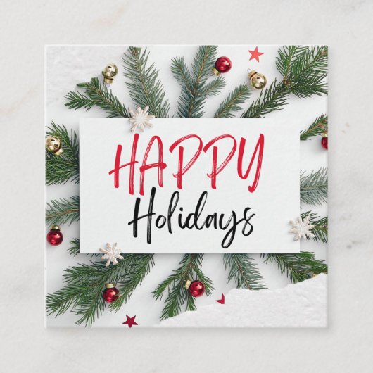 prettige feestdagen informatiekaartje (Voorkant)